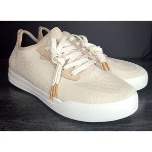 Vessi Weekend Waterproof Shoes Sneakers Beige/Cream/White Mens 9 - RARE  NEW
